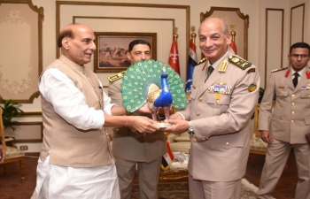 Raksha Mantri, Shri Rajnath Singh held meeting with Egypt’s Defence Minister (20 September 2022)